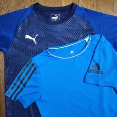 PUMA Tシャツ 150 ネイビー adidasTシャツ150DRYCELL