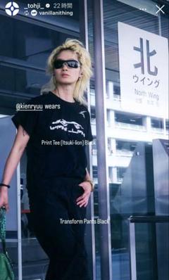 vanillani tシャツ Lサイズ white 新作　tohji