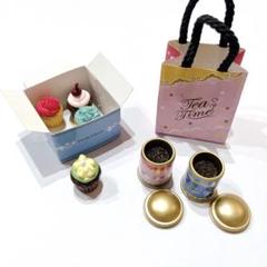 ★美品★リーメント＂ナタリーちゃんのパリのおやつ“①フレンチカップケーキ フレンチカップケーキ リーメント ミニチュア ナタリーちゃんの