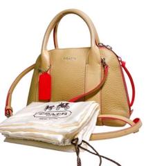 美品 COACH ハンドバッグ ショルダーバッグ ブラウン 2way 30344