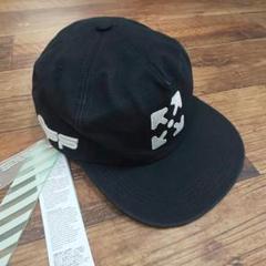 【新品】OFF-WHITE キャップ帽子 オフホワイト ブラック