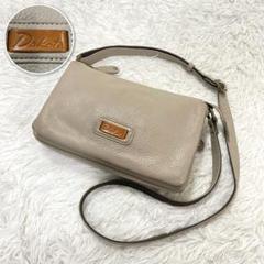 美品✨Dakota ダコタ ショルダーバッグ キャパ 斜めがけ レザー シボ革