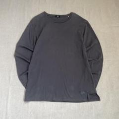 オニツカタイガー　カットソー　長袖　スリット　ワッペン　ロゴ　XL ビッグサイズ