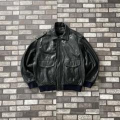 80's old A-2 G-1 type leather jacket 54