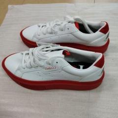 adidas EE4719 ホワイト/レッド 24.5cm　FIRUCCIコラボ