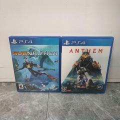 【PS4ソフト2つ】 SUBNAUTICA 欧州版 ・ Anthem動作確認未