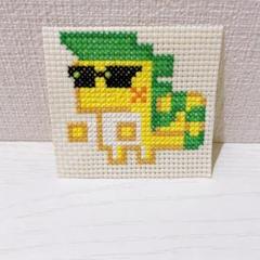 原神　アハウ　刺繍 ( クロスステッチ )
