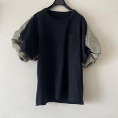 JUNKO様sacai　ドッキング　ブラウス　トップス　Tシャツ　カットソー　黒 sacai サカイ 20SS Polka Dot T-Shirt ポルカドット ドッキング