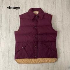 最終価格 70s【William Barry】ショールムートンカラーダウンベスト 