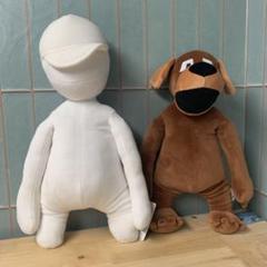 ヒューマンフォールフラット BIGぬいぐるみ ヒューマン いぬ 2種セット
