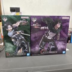 BANPRESTO - リヴァイ&amp;ハンジ フィギュア　セット　一番くじ　ダブルチャンス　キャンペーン 進撃の巨人 一番くじ B賞リヴァイ C賞ハンジ フィギュアセット
