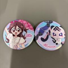 プリキュア　鹿児島限定　缶バッジ　メロロン プリティストア 出張店限定 鹿児島 オプシアミスミ