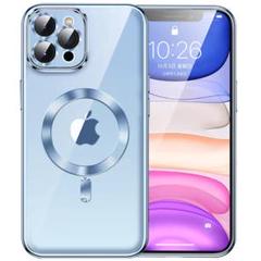 iPhone11Proケース MagSafe対応 5.8インチ ブルー　クリア