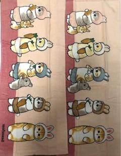 mofusandモフサンド　フェイスタオル２枚セット　うさぎにゃん＆にんじん