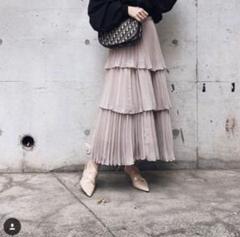 アメリヴィンテージ　フレアスカート Ameri（アメリ）の「TWINS LINE FLARED SKIRT（スカート）」 - WEAR