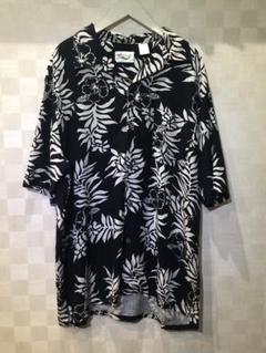 90s 〜00s シルク100% シルクシャツ　総柄シャツ　size : L