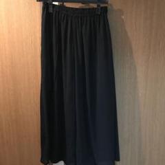 ガウチョパンツ ワイドパンツ ブラック Mサイズ