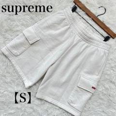 正規品✨【supreme】バギーカーゴスウェットショーツ スモールボックス 白S