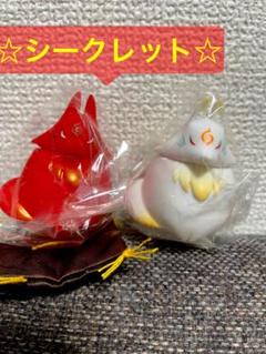 ソフビ　Crystal Phantom Fox 幻狐舎 genkosha Crystal Phantom Fox & Bokey Blue Sandstone by Genkosha X