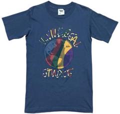 【美品usa製90s】UNIVEISAL　STUDIOS Tシャツ　青灰　S