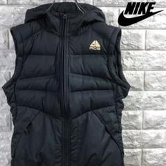 人気☆90's☆ナイキ ACG ダウン ベスト フード付 ブラック レディースS