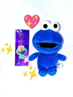♡美品♡セサミストリート♡クッキーモンスター　ぬいぐるみ＆ボールチェーン♡♡