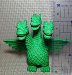 怪獣消しゴム キングギドラ 緑 高さ約9cm