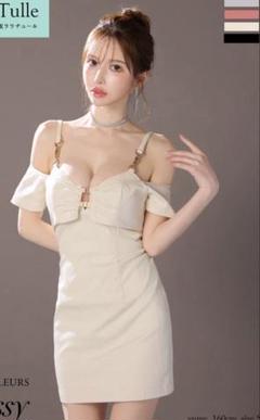ボレロ付きシンプルリブタイトミニドレス