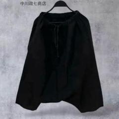 中川政七商店 サルエルパンツ 麻 ブラック イージーパンツ F