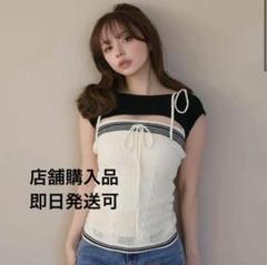 andmary Kitty cable knit tops ivory - メルカリ