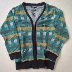 TKSK チェック柄カーディガン 100cm