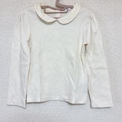 GAP 襟付き長袖シャツ 110cm アイボリー　リプ　丸襟　白