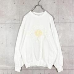 ヴィンテージスウェット　古着　刺繍デザイン　ビッグサイズ　日本製　ユニセックス
