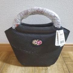 新品未使用　Lake alster ブンタールミニ手さげ　かごバッグ ブラック