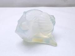 美品　Lalique　ラリック　カタツムリ　フィギュリン　置物　オパルセント