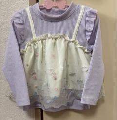 チュール付き長袖トップス 95cm