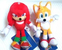 ソニック・ナックルズ・テイルス ぬいぐるみセット ソニック・ザ・ヘッジホッグ ぬいぐるみ 30センチ テイルス