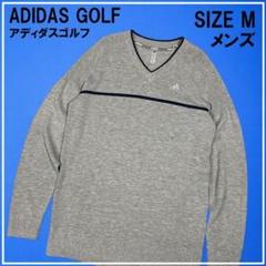 ゴルフ　ニット アディダスゴルフ EH3669 Vネック ニット セーター グレー M