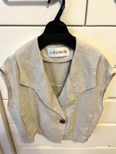 LOUNIE ルーニィ ダブルブレストジレ ベージュ Lサイズ✨新品未使用品✨ ポケットデザインジレ/セットアップ可｜LOUNIE（ルーニィ）公式