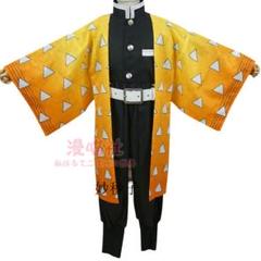 子供鬼滅之刃コスプレこどもの日ハロウィン我妻炭治郎コスプレ2