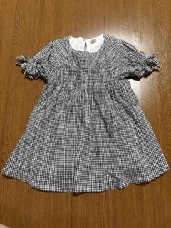 【アプレレクール 80cm】ギンガムチェック柄子供ドレス ワンピース ベビー服
