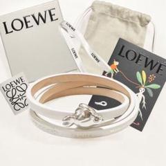 LOEWE ツイストバングル(カーフ) ブラック M ツイスト バングル（カーフ） ブラック - LOEWE