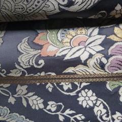 服部織物 袋帯 洒落袋 服部織物謹製 美品 逸品 花唐草文 金糸 六