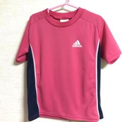 adidas スポーツ用Tシャツ ピンク ネイビー
