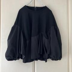 【hue DAY TO EVENING】ワンピース フリル　ドレス　ネイビー hue DAY TO EVENING｜フリルスリーブテーラードワンピース