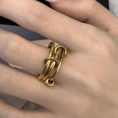 ★再入荷★ 新品　ステンレス　トリプル　コネクト　リングのサムネイル