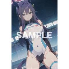 【高画質】AI美女 美少女 水着 アニメ A4ポスター