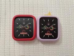 apple watch ケース 44mm SE/6/5/4 赤 ピンク