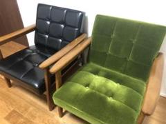 カリモク60 Kチェア 1シーター モケットグリーン kチェア ソファー
