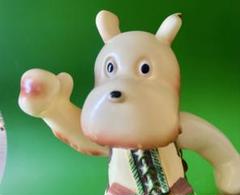 【珍品】当時物　マルザン　のらくろモール中隊長ソフビ　1969年　田川水泡 珍品】当時物 マルザン のらくろモール中隊長ソフビ 1969年 田川